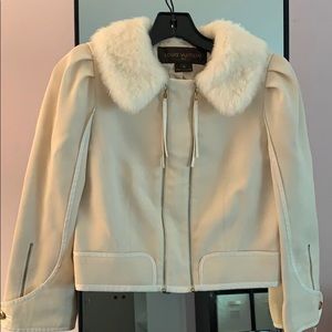 Louis Vuitton fur-trimmed jacket
